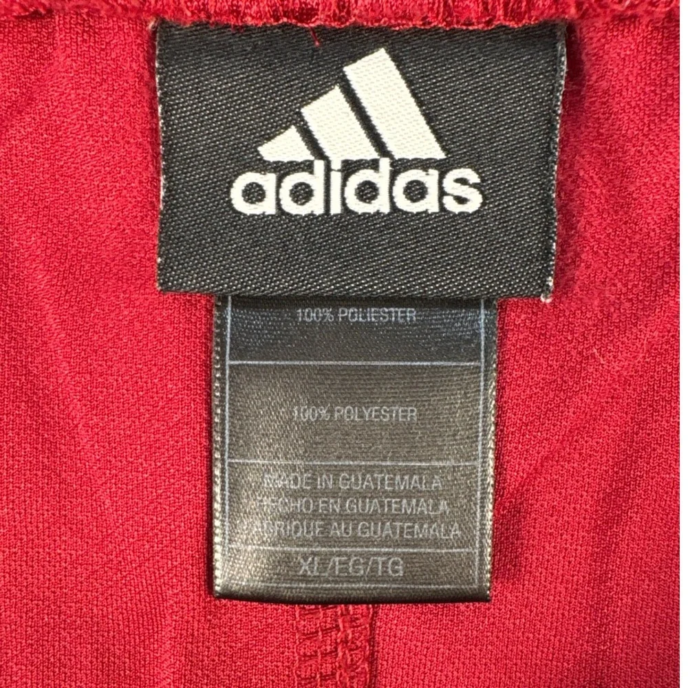 Miami Heat Shorts Adidas Mens XL NBA Basketball Red Striped Mesh EUC